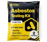 Asbestos Test Kit - Sample Only Testing - 72hr (3 Business Day) NVLAP lab Result with lab Testing fee Included. (2 Samples)