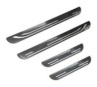 ASBHFC 4Pcs Car Door Sill Protectors for Skoda Enyaq iV (2021-2025 2026), Stainless steel Kick Plates, Anti-Scratch Entry Guard Trim for Front & Rear Doors,Car Welcome Pedal Trim,Upgrade 1