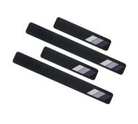 ASBHFC 4Pcs Carbon Fiber Style Car Door Sill Protector for Fi-at 500X (2014-2025 2026), Self-Adhesive Kick Guard, Interior Accessories, Daily Scuff Protection,B-white