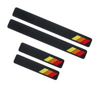 ASBHFC 4Pcs Carbon Fiber Style Car Door Sill Protector for Fi-at 500X (2014-2025 2026), Self-Adhesive Kick Guard, Interior Accessories, Daily Scuff Protection,C-red