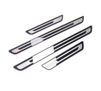 ASBHFC 4Pcs Stainless Steel Door Sill Protector for Chery Omoda 5 (2022-2025 2026), Custom Fit Kick Plates Scuff Guard, Welcome Pedal Cover Trim, Anti-Scratch Entry Guard Accessories,Type-A