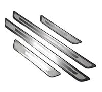 ASBHFC 4Pcs Stainless Steel Door Sill Protector for Citroën C3 Aircross (2017-2025 2026), Custom Fit Kick Plates Scuff Guard, Welcome Pedal Cover Trim, Anti-Scratch Entry Guard Accessories,Type-B