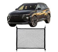 ASBHFC Car Boot Cargo Net for Jeep Wrangler (JK JL 2007-2025 2026), Stretchable Mesh Trunk Organiser with Hooks & Mounting Kit, Heavy-Duty Elastic Netting for Securing Luggage,100 * 60cm-2 layers