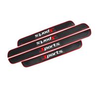 ASBHFC Car Door Sill Protector 4 Piece Set for Fi-at 500 Electric (2020-2025 2026), Rubber Kick Plates for Entryway Protection, Non-Slip Scuff Guard to Prevent Scratches and Daily Wear,C-Sports