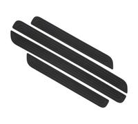 ASBHFC Car Door Sill Protector 4 Piece Set for Fi-at 500X (2014-2025 2026), Rubber Kick Plates for Entryway Protection, Non-Slip Scuff Guard to Prevent Scratches and Daily Wear,B-Black