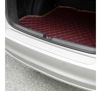 ASBHFC Rear Bumper Protector Strip for VW Golf (Mk4 Mk5 Mk6 Mk7 Mk8 1997-2025 2026), Grooved Anti-Slip Rubber Boot Sill Guard, Self-Adhesive Anti-Scratch Car Trunk Edge Trim,White