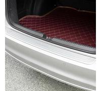 ASBHFC Rear Bumper Protector Strip for VW Tiguan (5N AD BW 2007-2025 2026), Grooved Anti-Slip Rubber Boot Sill Guard, Self-Adhesive Anti-Scratch Car Trunk Edge Trim,Silver