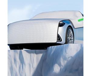 ASBHFC Thickened Half Car Cover for Infiniti Q30/QX30 (H15 2016-2019), Windscreen Frost Protector for Ice and Snow, All-Weather Sunshade Cover