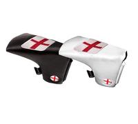 Asbri Patriot Leatherette Traditional Blade Putter / Hybrid Cover - England. White Version.