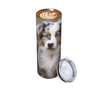 asbwuo 20oz Tumbler Australian Shepherd Travel Coffee Mug Insulated Stainless Steel Double Wall Tumbler for Hot & Cold Drinks Reusable Drink Cup Iced Tea Mug Gifts for Women Men