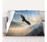 asbwuo 80"X60" Throw Blanket Soft Cozy Fleece Blanket Lightweight Warm Bed Blankets for Couch Sofa Bed Chair Home Decor Eagle Mountains