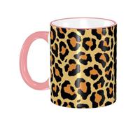 asbwuo Abstract Leopard Print Coffee Mug with Handle Tea Cup Mug Drinking Cups Ceramic Reusable Funny Novelty Coffee Mugs Travel Cup Drinkware Accessories for Home Office Cups Gifts 11oz