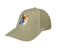 asbwuo Blue Eyes Fox Casual Baseball Cap Funny Golf Dad Hat Adjustable Trucker Caps for Running Outdoor Sports