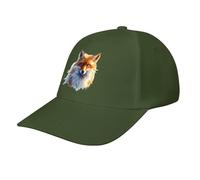 asbwuo Blue Eyes Fox Casual Baseball Cap Funny Golf Dad Hat Adjustable Trucker Caps for Running Outdoor Sports