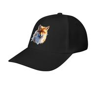 asbwuo Blue Eyes Fox Casual Baseball Cap Funny Golf Dad Hat Adjustable Trucker Caps for Running Outdoor Sports