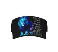 asbwuo Christian Jesus is My God King Sun Visor Hats Sport Wear Athletic Sun Visor Caps Adjustable Sun Protection Visors for Women Men
