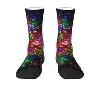 asbwuo Colorful Rainbow Stars Print Adult Socks Funny Socks Unisex Novelty Gifts For Men,Women And Teens One Size Fits Most