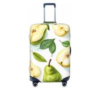 asbwuo Cut Pear Suitcase Cover, Protector for Travel Double-Sided Graphic Print Elastic Luggage Cover (for 18-21 Inch Luggage)