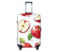 asbwuo Cut Red Suitcase Cover, Protector for Travel Double-Sided Graphic Print Elastic Luggage Cover (for 22-24 Inch Luggage)
