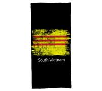 asbwuo Flag of South Vietnam Retro Absorbent Cotton Back, Soft Bath Towel 31.5"x63" Wraps Your Body