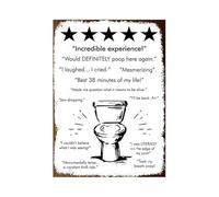 asbwuo Funny Toilet Sign Bathroom Metal Tin Sign Wall Decor Warning Sign Metal Tin Sign Toilet Bar Restroom Decor Reminder Tin Sign 8x12 Inch