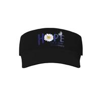 asbwuo Hope for a Cure ALS Awareness Flower Sun Visor Hats Sport Wear Athletic Sun Visor Caps Adjustable Sun Protection Visors for Women Men