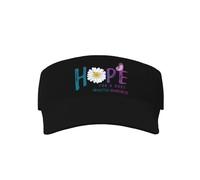 asbwuo Hope for a Cure Hepatitis Awareness Flower Sun Visor Hats Sport Wear Athletic Sun Visor Caps Adjustable Sun Protection Visors for Women Men