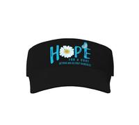 asbwuo Hope for a CureandAwareness Flower Sun Visor Hats Sport Wear Athletic Sun Visor Caps Adjustable Sun Protection Visors for Women Men