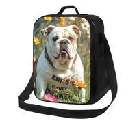 asbwuo Insulated Lunch Box for Men Women Reusable Lunch Bag English-Bulldog Cooler Tote Bags for Work Picnic