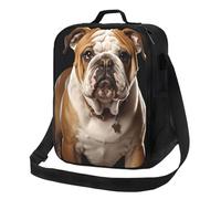asbwuo Insulated Lunch Box for Men Women Reusable Lunch Bag English-Bulldog Cooler Tote Bags for Work Picnic