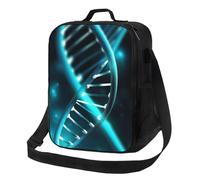 asbwuo Insulated Lunch Box for Men Women Reusable Lunch Bag Science Gene Strand Cooler Tote Bags for Work Picnic
