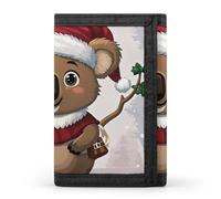 asbwuo Interesting Wombats Slim Wallets for Men Money Clip Card Holder Wallet Men's Trifold Wallet and Coin Pocket