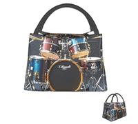 asbwuo Lunch Bag for Men Women Reusable Insulated Lunchbox Cool Drum Set Lunch Tote Bag for Work Picnic