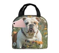 asbwuo Lunch Bag for Men Women Reusable Insulated Lunchbox English-Bulldog Lunch Tote Bag for Work Picnic