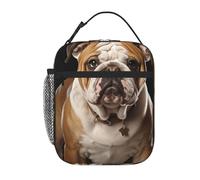 asbwuo Lunch Bag for Men Women Reusable Insulated Lunchbox English-Bulldog Lunch Tote Bag for Work Picnic