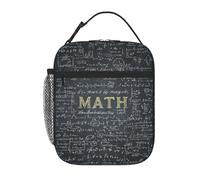 asbwuo Lunch Bag for Men Women Reusable Insulated Lunchbox Math Lunch Tote Bag for Work Picnic