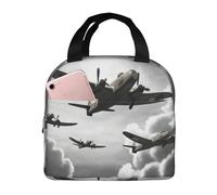 asbwuo Lunch Bag for Men Women Reusable Insulated Lunchbox World War Lunch Tote Bag for Work Picnic
