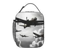 asbwuo Lunch Bag for Men Women Reusable Insulated Lunchbox World War Lunch Tote Bag for Work Picnic