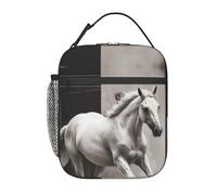 asbwuo Lunch Bag Horse in The City Lunch Box for Women Insulated Lunch Bag Lunch Tote Bags Large Insulated Cooler Bags