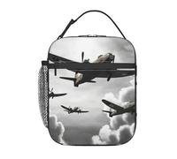 asbwuo Lunch Box Insulated Lunch Bag for Women Men Lunchbox Reusable Cooler Bag World War Lunch Tote Bag for Work