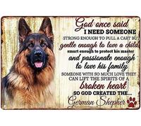 asbwuo Metal Tin Sign Vintage I Need Someone German Shepherd for Home, Garage, Living Room, Bedroom, Office, Hotel, Cafe and Pub Wall Decor 12x8 Inches