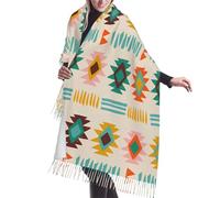 asbwuo Navajo Native American Pattern Cashmere Fringe Scarf Autumn And Winter Silk Scarves Are The Most Warm And Soft - Poncho Shawl Clothing Accessory