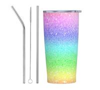 asbwuo Pastel-Glitter-Texture-Abstract-Background-Stock-Photo Stainless Steel Vacuum Insulated Travel Mug with Leak-Proof Lid, Double Wall Insulation, Straw Options, and Cleaning Brush