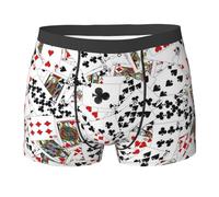 asbwuo Playing Poker Cards Comfortable, Regular And Close Fitting Men'S Boxer Briefs