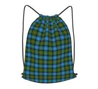 asbwuo Scottish Clan Macneil Tartan Plaid Outdoor Leisure Drawstring Backpack, Lightweight Waterproof Sports Bag For Men & Women - Gym, Yoga, Travel