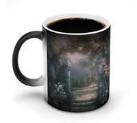 asbwuo Secret Garden Mug Heat Sensitive Color Changing Cup Large Ceramic Coffee Mug Personalized Mugs Funny Tea Cup Novelty Magic Mugs Luxurious Cups Cute for Gift 12OZ