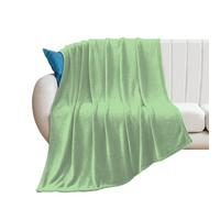 asbwuo Soft Plush Throw Blanket Modern Colors Tropical Spring Green Cozy Warm Blankets for All Season Sofa, Couch, Bed, Camping, Travel 50" x 60"