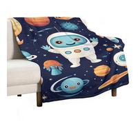 asbwuo Soft Throw Blanket for Couch, Lightweight Flannel Blanket for Sofa, Robot Style Pictures Couch Throw Bed, Warm Cozy Decorative Blankets Fall Winter Decor 30"x40"