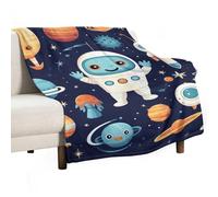asbwuo Soft Throw Blanket for Couch, Lightweight Flannel Blanket for Sofa, Robot Style Pictures Couch Throw Bed, Warm Cozy Decorative Blankets Fall Winter Decor 40"x50"