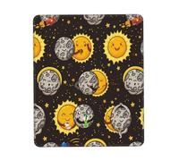 asbwuo Solar Eclipse Totality Mouse Pad Square Anti Slip Rubber Base Mouse Pad 10 X 12 Inch